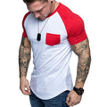 Camiseta masculina Raglan - Manga curta