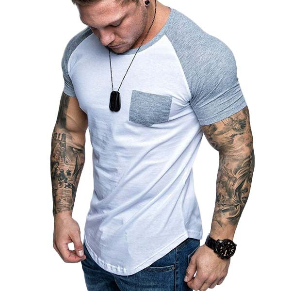 Camiseta masculina Raglan - Manga curta