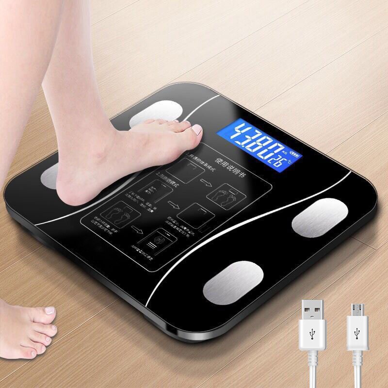 Balança Digital Corporal de Bioimpedância, Bluetooth, Até 180kg, Resultado Pelo Celular