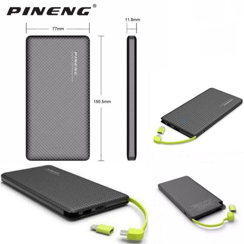 Carregador Portátil, Pineng Power Bank, 10.000mah, IPhone V8