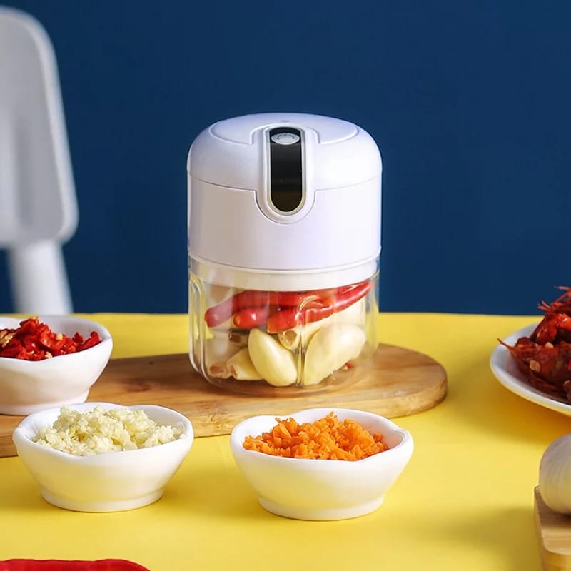 Mini Processador Elétrico de Alimentos Portátil