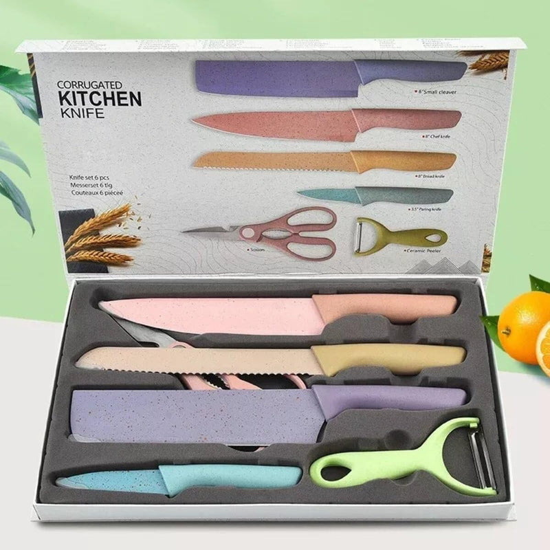 Kit profissional de body building para cozinha, conjunto de 6 peças, culinária colorida