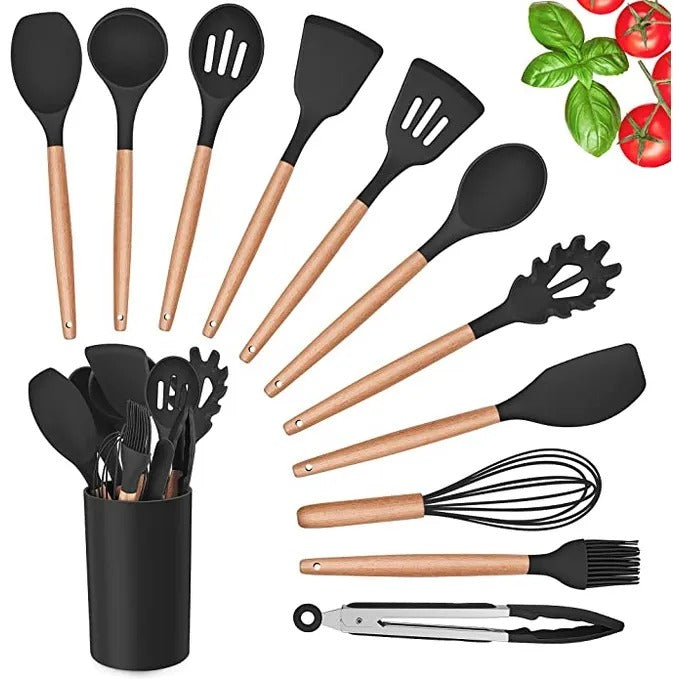 Kit Colher de Silicone para Cozinha