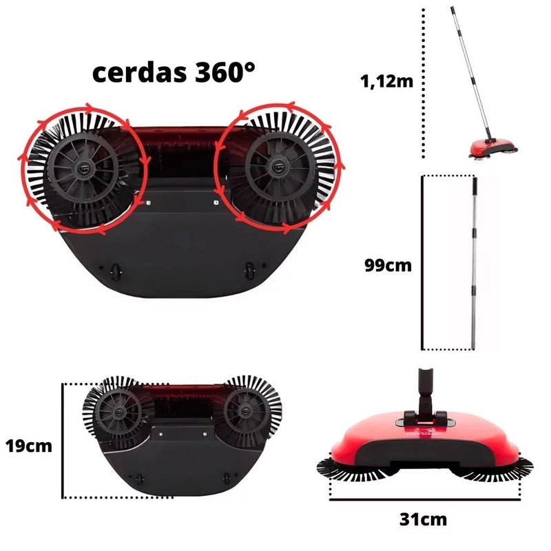 Vassoura Inteligente - Varre, Armazena e Limpa