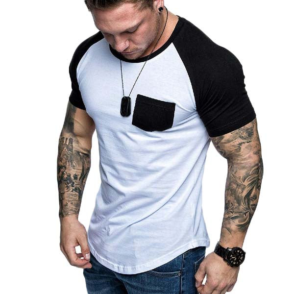 Camiseta masculina Raglan - Manga curta