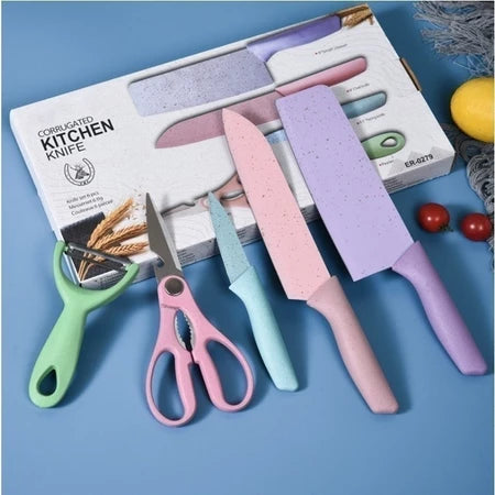 Kit profissional de body building para cozinha, conjunto de 6 peças, culinária colorida